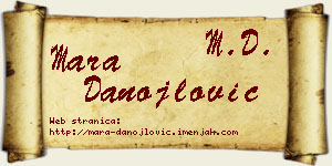 Mara Danojlović vizit kartica